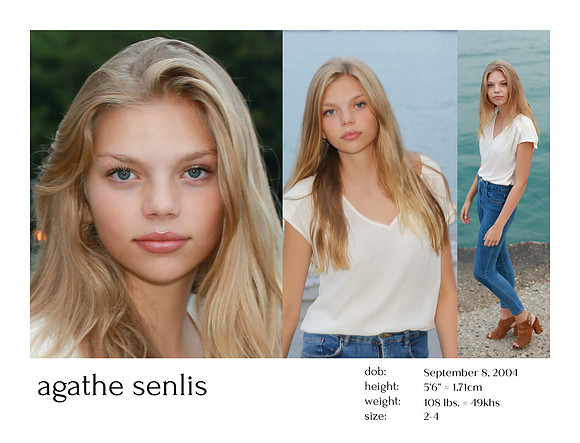 agathe senlis comp card